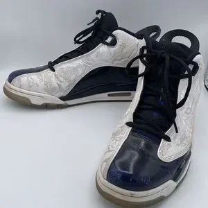 Nike Air Jordan Dub Zero GS White Black Blue Men’s Size 9.5 Athletic Sneakers s-l400.jpg main image 4